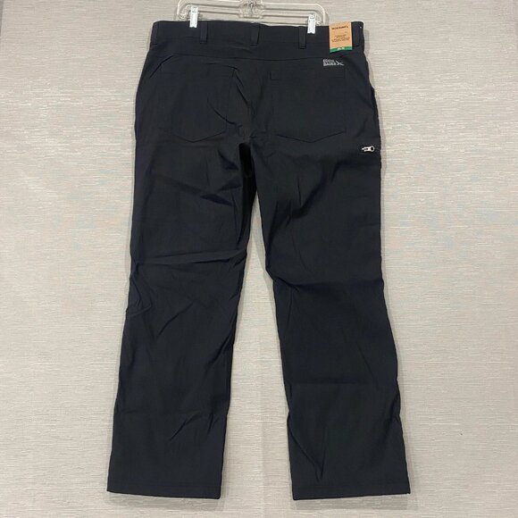Eddie Bauer Fleece Lined Tech Pants Mens 38 x 30 Black Water Repellent Insulated - Picture 3 of 13